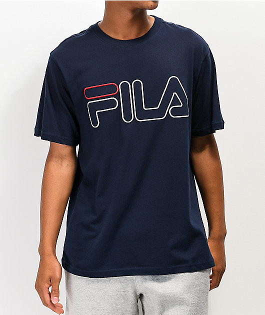 stang faktureres forene FILA Borough Navy T-Shirt
