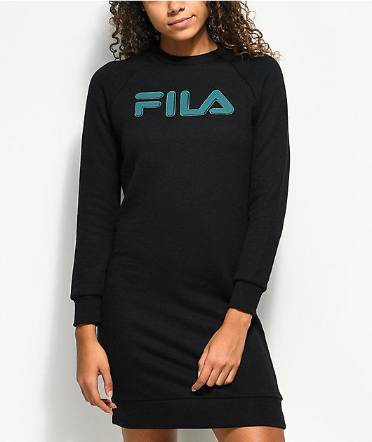 FILA Black Sweater Dress | Zumiez