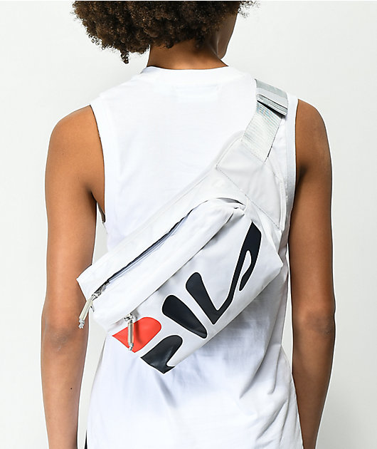 fila white waist bag