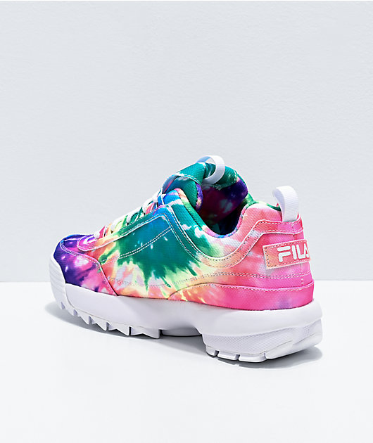 fila disruptor ii tie dye shoes