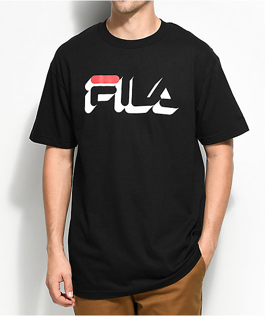 black fila tee