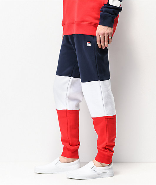 red fila sweatpants