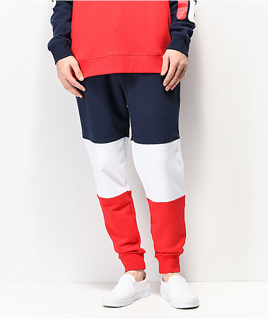 white fila sweatpants