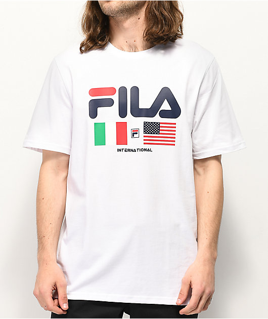 intellektuel Betydning zebra FILA International White T-Shirt