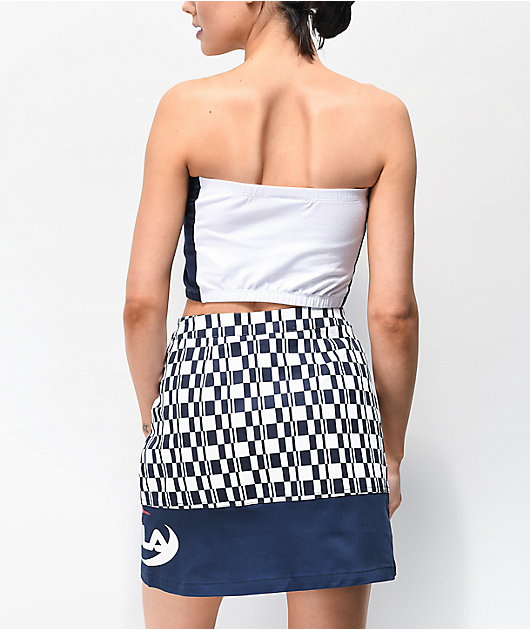 navy tube top