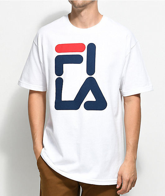 FILA Logo White T-Shirt | Zumiez