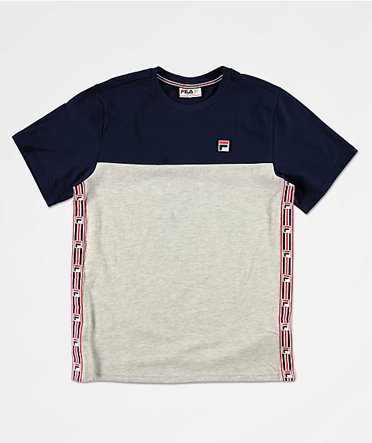 FILA Luca camiseta gris con cinta para niños