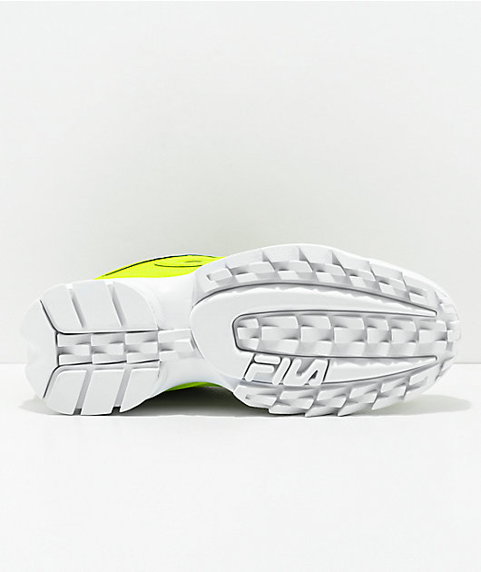 neon yellow fila shoes