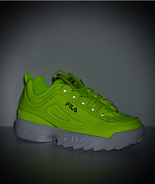 Lime green fila disruptor online