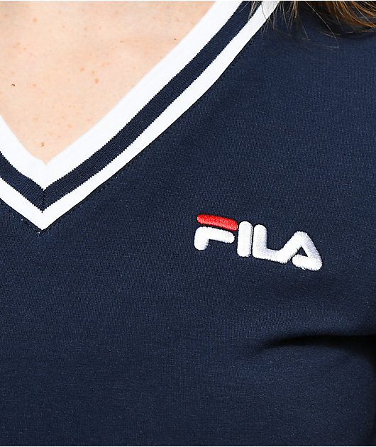 fila v neck t shirt