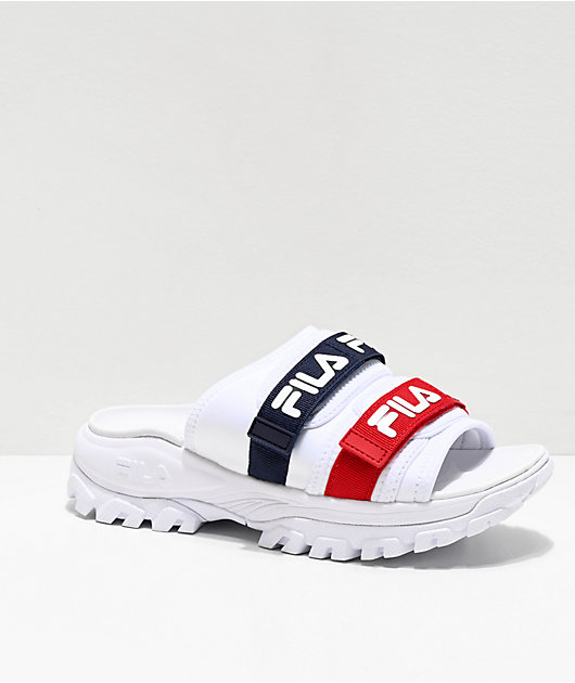 fila red blue and white