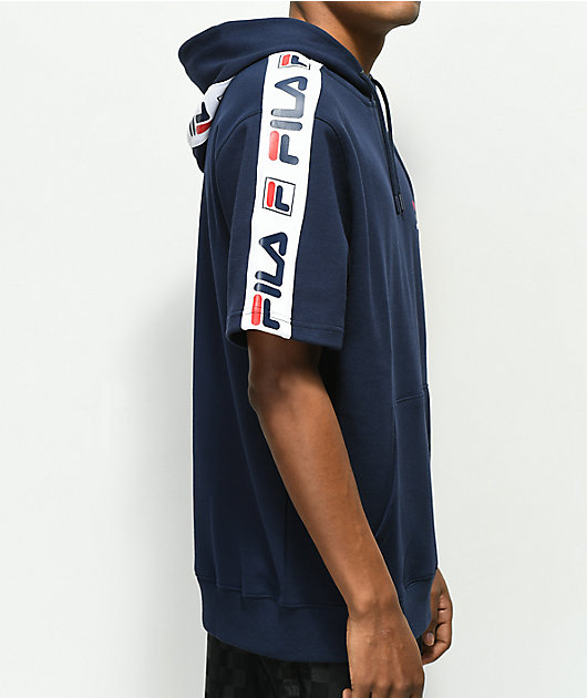 fila short sleeve hoodie