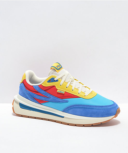 FILA Renno Atomic Blue, Red & Yellow Shoes