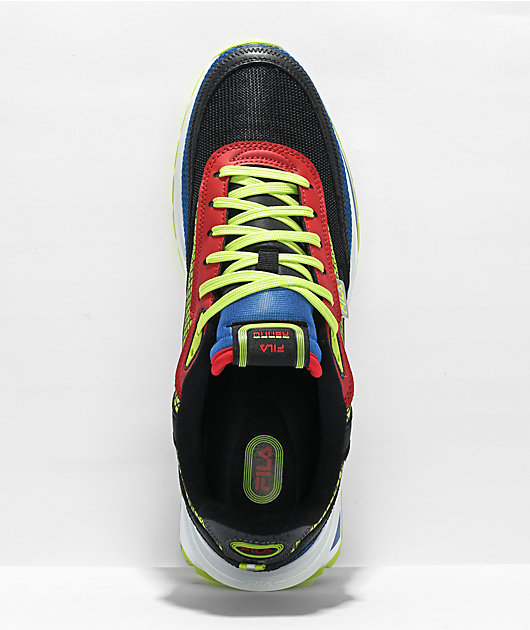 Green and red fila on sale shoes