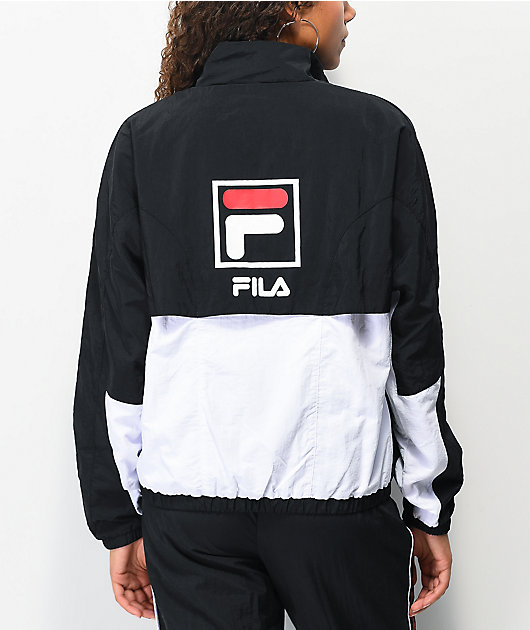 fila black and white jacket