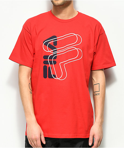 red fila t shirt