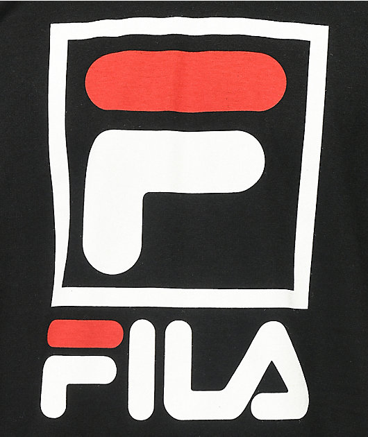 fila black line t shirt