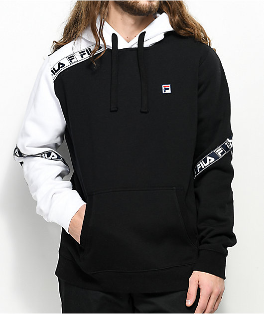 Shop Fila Black White Hoodie | UP TO 50% OFF