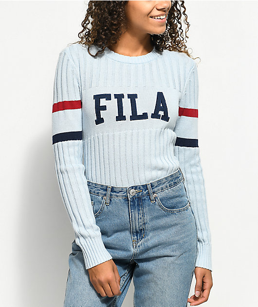 fila striped sweater