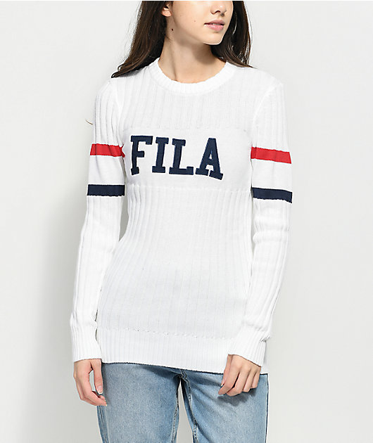 fila white sweater
