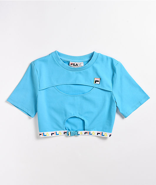 blue fila t shirt