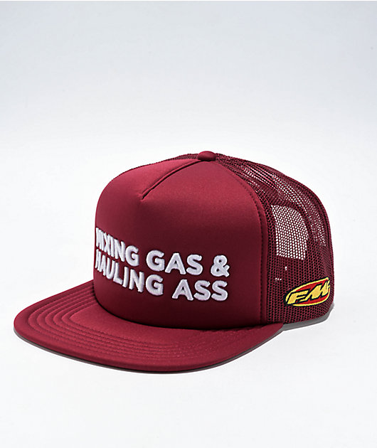 帽子 fuming FMF Gass Deep Red Trucker Hat | Zumiez