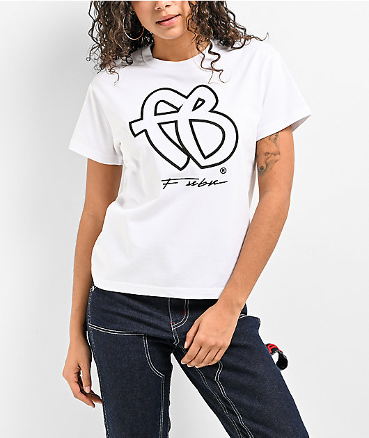 FUBU Applique Logo White T Shirt