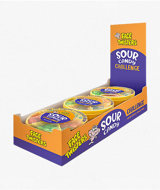 Face Twisters Sour Candy Challenge
