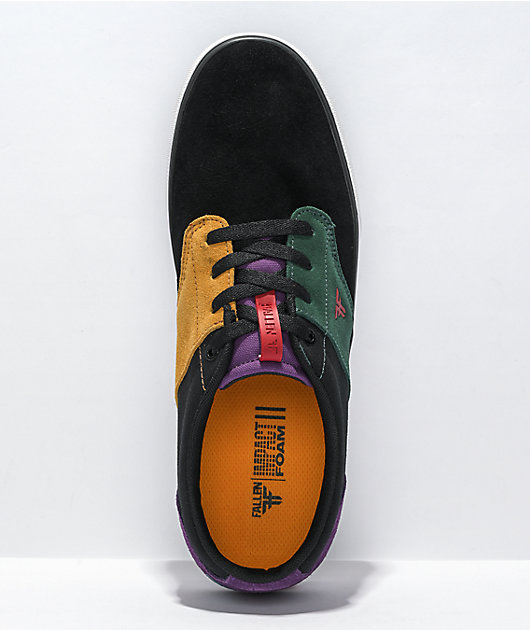 Fallen Phoenix Black & Color Mix Skate Shoes