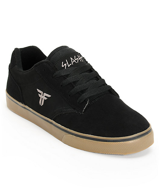 Fallen Slash Black \u0026 Gum Skate Shoes 