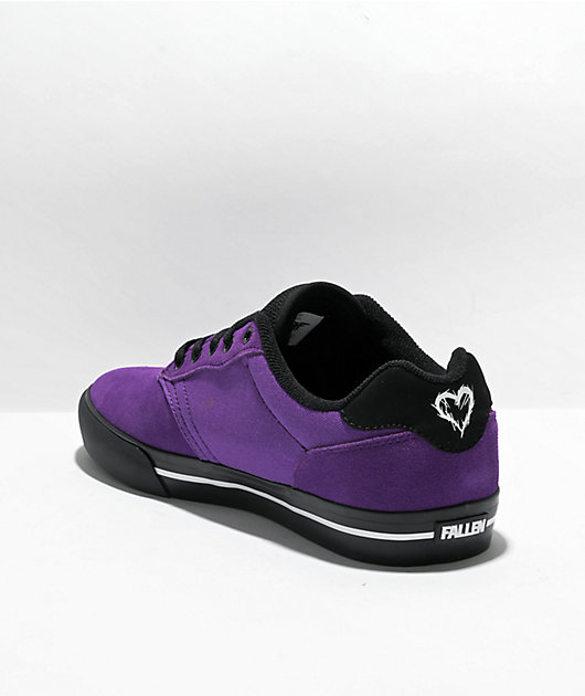 Purple cheap black shoes