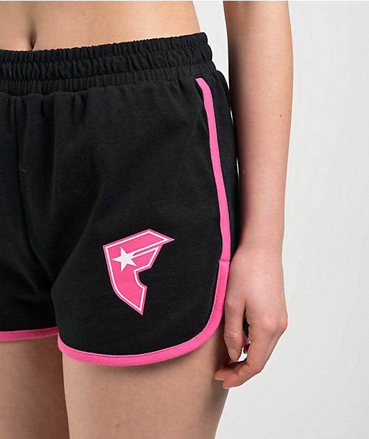 Famous Stars & Straps BOH Black & Pink Dolphin Shorts