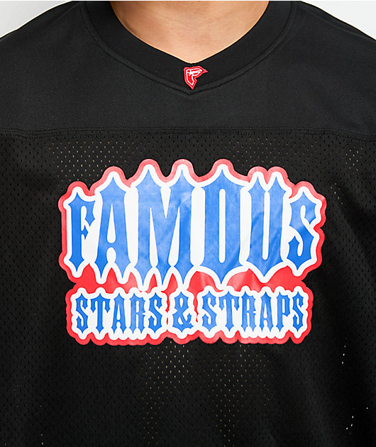 Famous Stars & Straps Black Football Jersey
