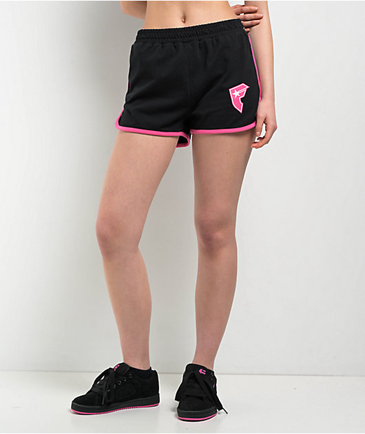 Famous Stars & Straps BOH Black & Pink Dolphin Shorts | Zumiez