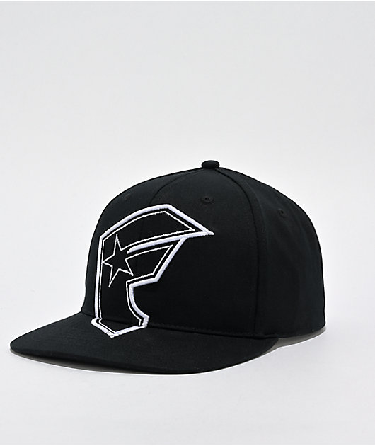 Famous Stars & Straps Fitted Hat Black S/M Adjustable
