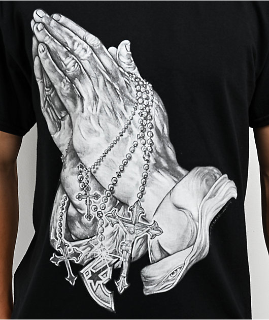 TSY PRAYING HANDS TEE 白黒セット TSY PRAYING HANDS TEE 白黒セット TSY PRAYING HANDS TEE 白黒