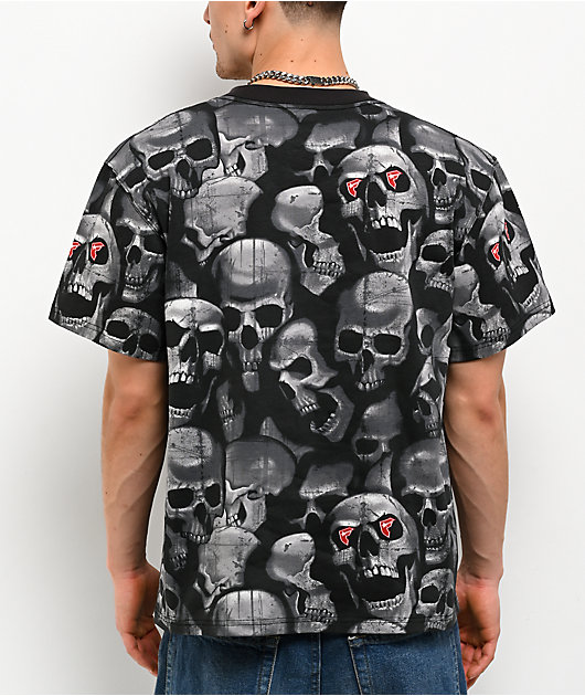 Famous Stars & Straps Skulls Black T-Shirt | Zumiez