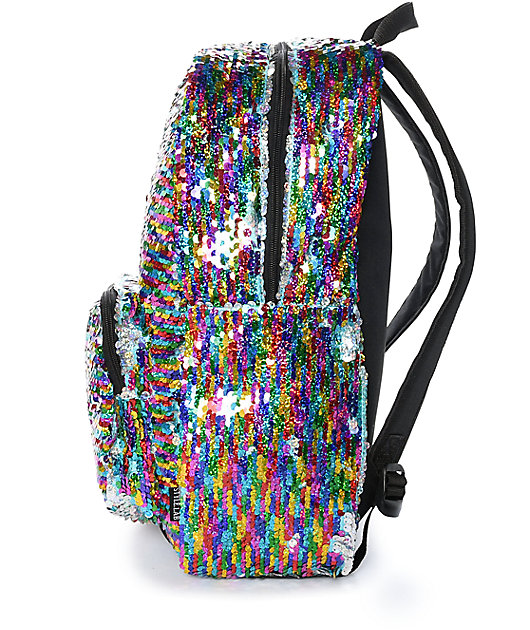magic sequin backpack rainbow