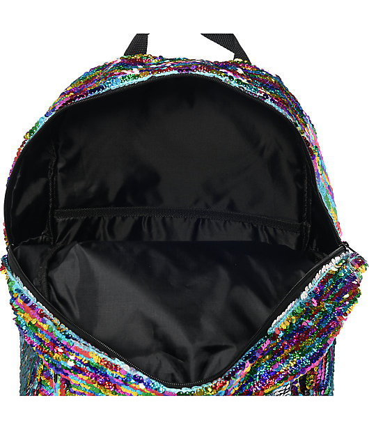 magic sequin backpack rainbow