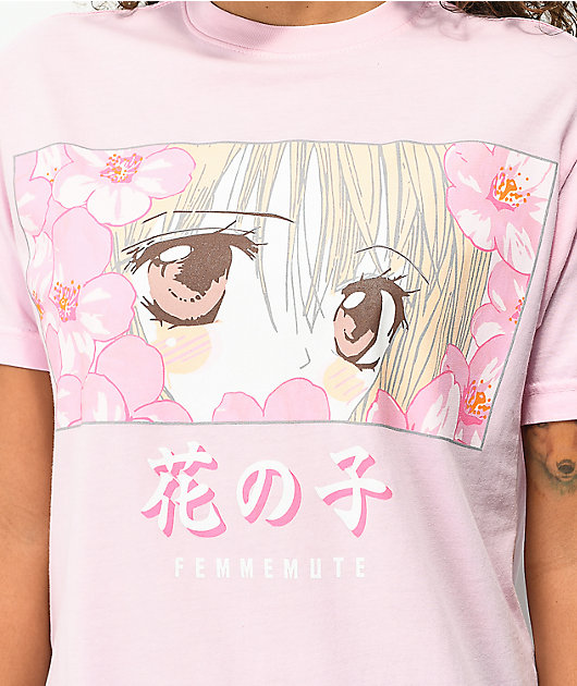 Femmemute Flower Child Pink T-Shirt