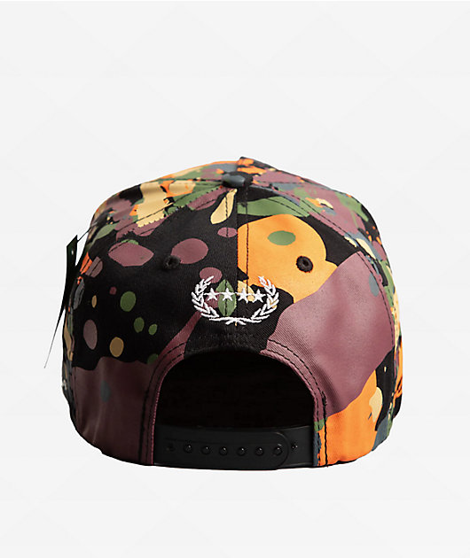 Field Grade Respectfully Autumn Splatter & Black Snapback Hat | Zumiez