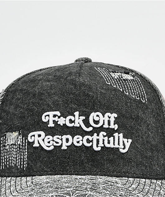 Field Grade Respectfully Shashiko Black Denim Snapback Hat