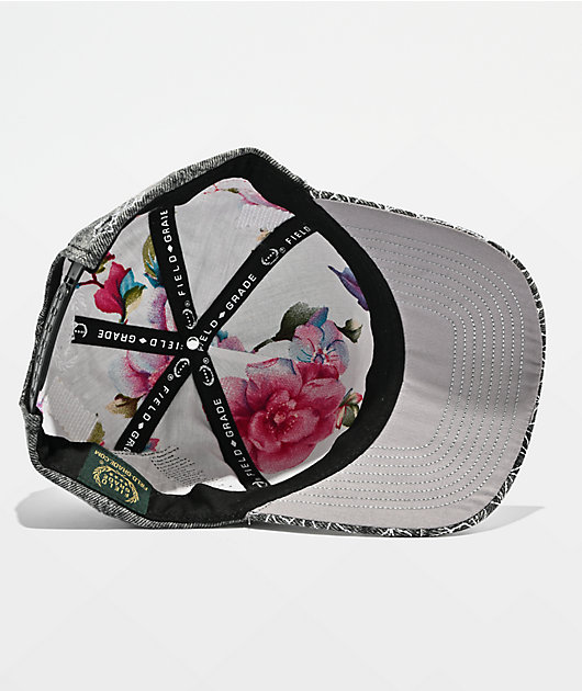 Field Grade Respectfully Shashiko Black Denim Snapback Hat