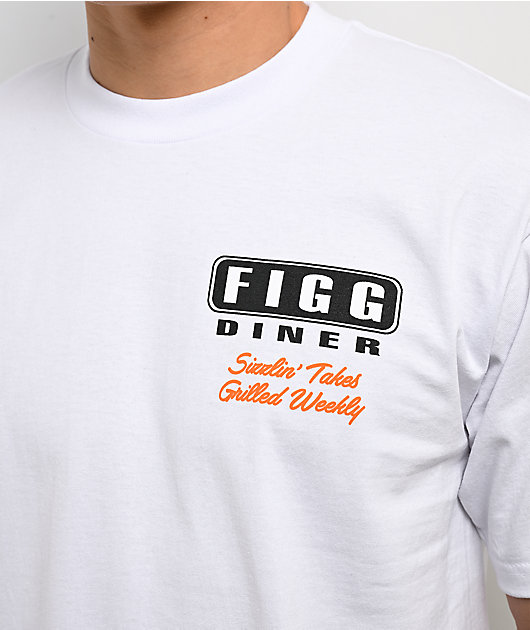 Figgmarket Street Diner White Heavyweight T-Shirt