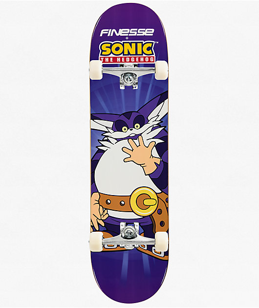 Finesse x Sonic The Hedgehog Big The Cat 8.25" Assembled Skateboard Complete