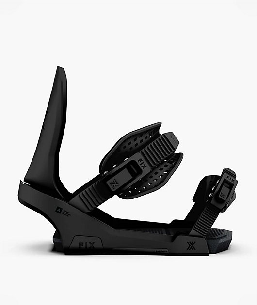 Fix Block 3 Black Snowboard Bindings 2026