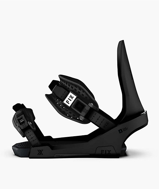 Fix Block 3 Black Snowboard Bindings 2026