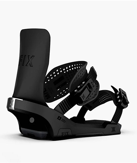 Fix Block 3 Black Snowboard Bindings 2026 | Zumiez