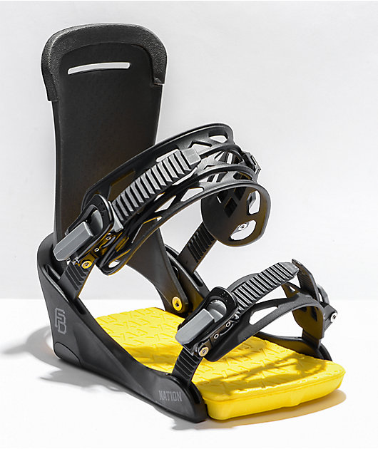 Fix Nation Black Snowboard Bindings 2022