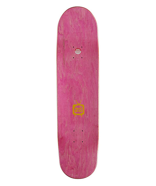 Flip Scribble Logo Yellow 8.25" Skateboard Deck